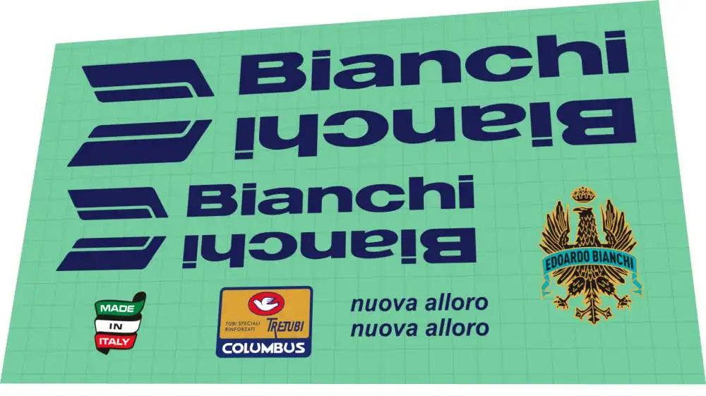 1985 Bianchi Nuova Alloro Frame Decal Set