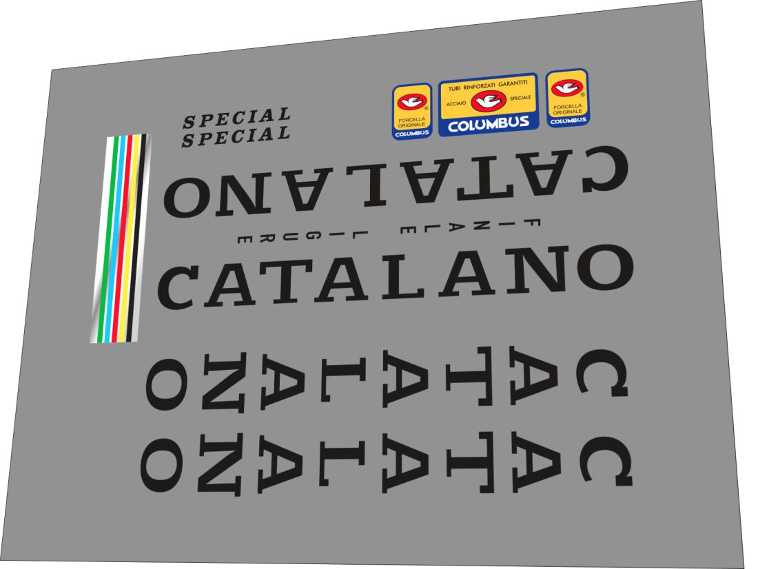 1985 Catalano Black Frame Decal Set