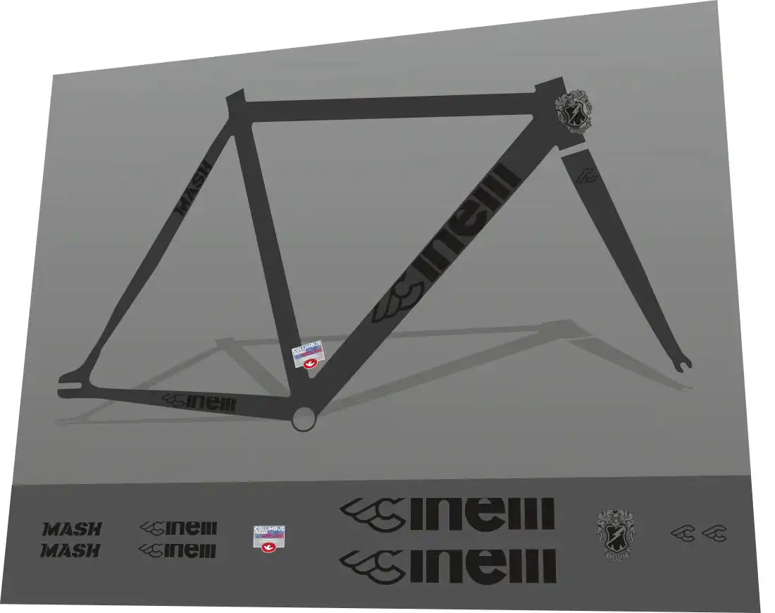 Cinelli Mash Black Frame Decal Set