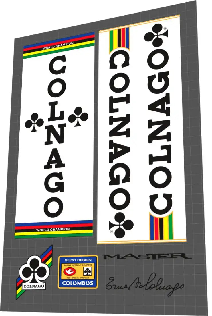 Colnago Master Black Frame Decal Set