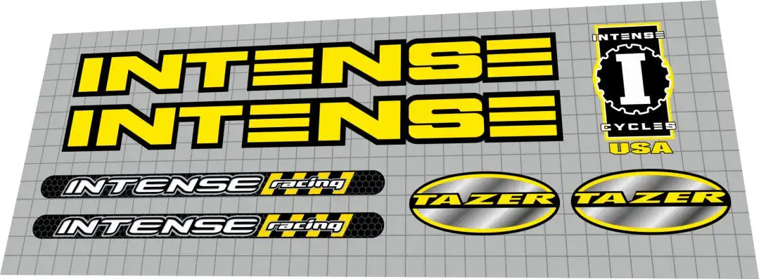 1999 Intense Tazer Frame Decal Set