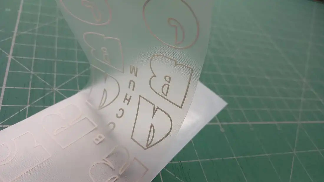 1980s Krabo White Contour Frame Decal Set