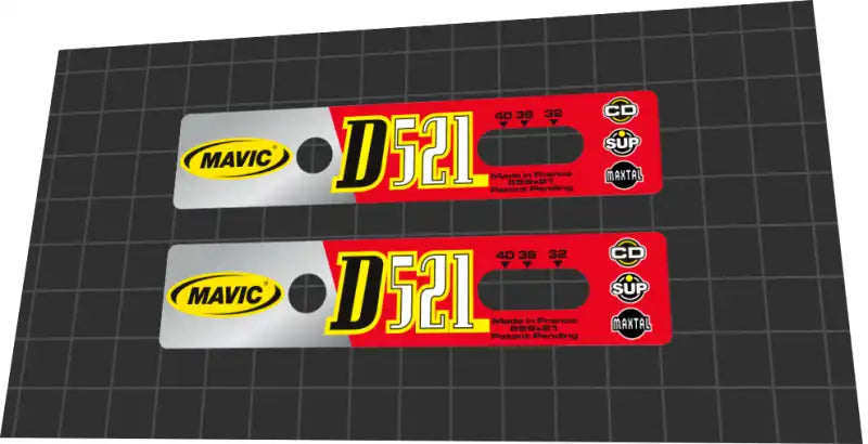 2001 Mavic D521 Rim Decal Set