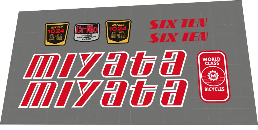 1985 Miyata 610 Frame Decal Set