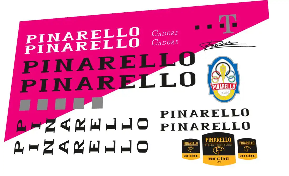 1997 Pinarello Team Telekom Cadore Frame Decal Set