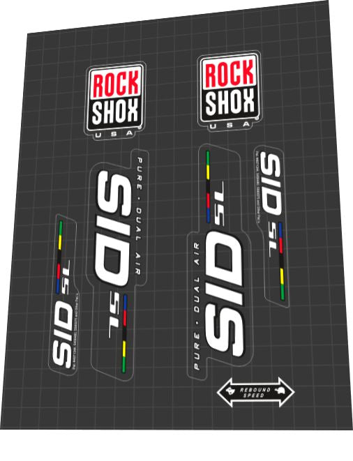 2002 Rock Shox SID Pure SL Fork Decal Set