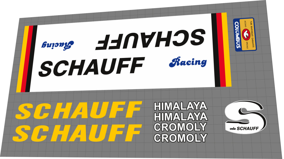 1988 Schauff vélo Himalaya Frame Decal Set
