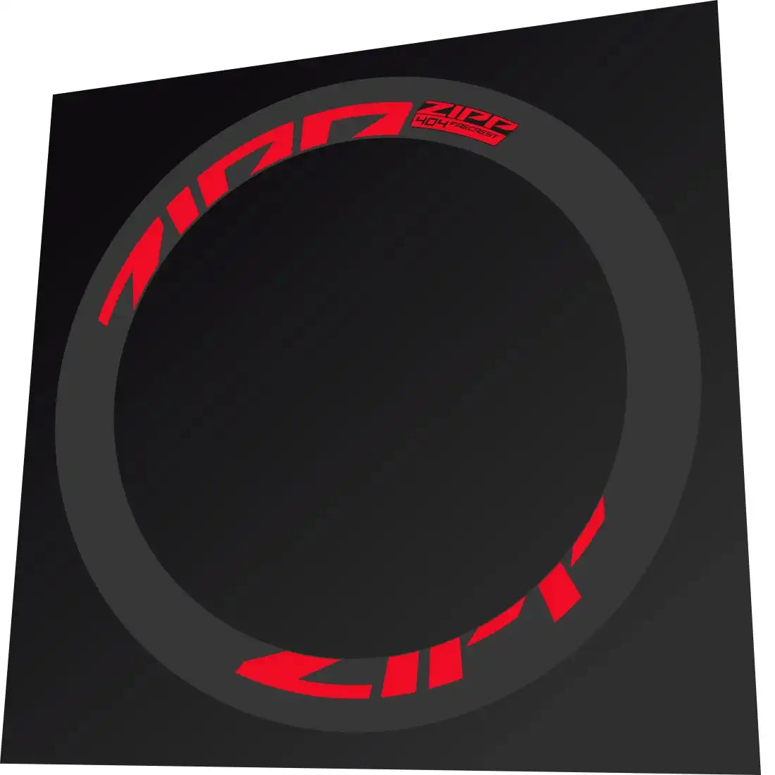 Zipp 404 Firecrest Red Rim Decal Set - 2022