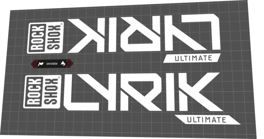 Rock Shox LYRIK Fork Decal Set - 2023