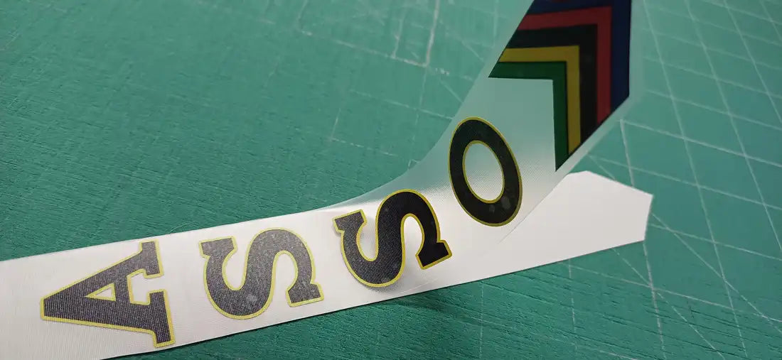 1981 Basso Track Black-Yellow Frame Decal Set