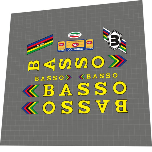 1981 Basso Track Frame Decal Set