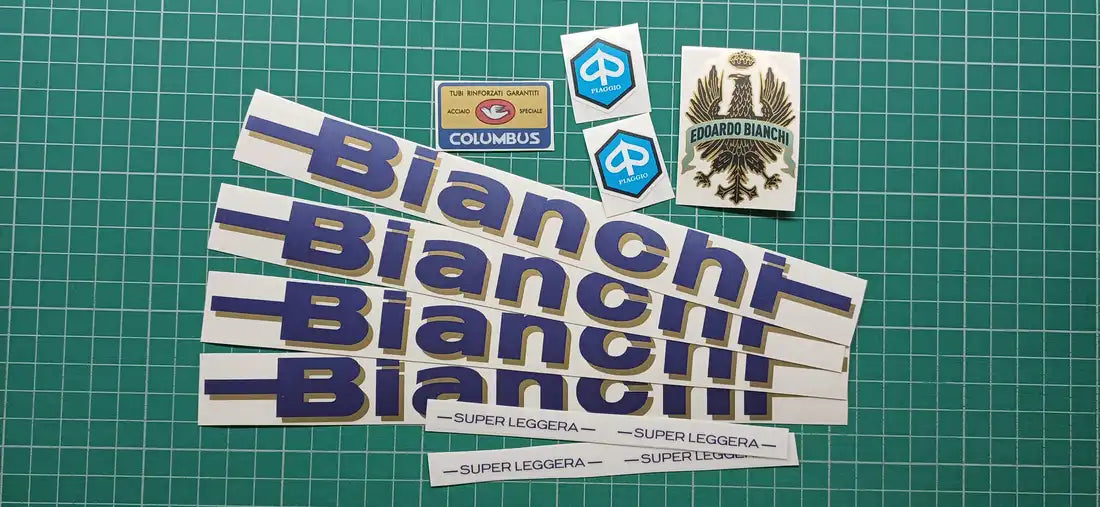 1981 Bianchi Superleggera Frame Decal Set