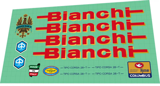 1981 Bianchi Tipo Corsa 28T Frame Decal Set