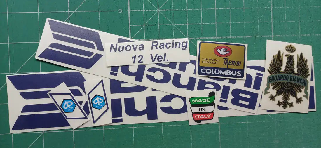 1983 Bianchi Nuova Racing 12Vel Frame Decal Set