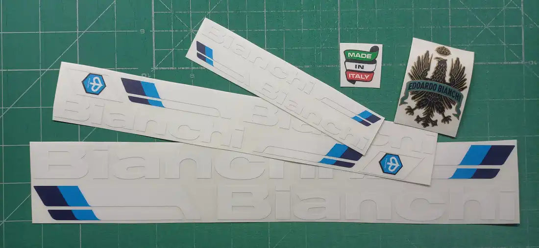 1983 Bianchi Piaggio Classic Frame Decal Set