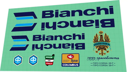 1983 Bianchi Tipo Corsa 28T Frame Decal Set