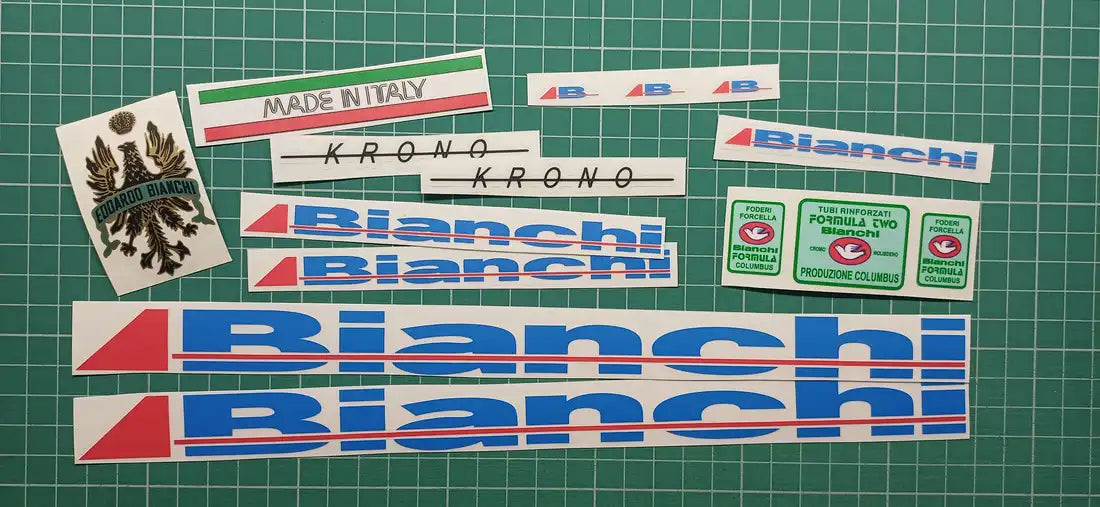1987 Bianchi Krono Frame Decal Set