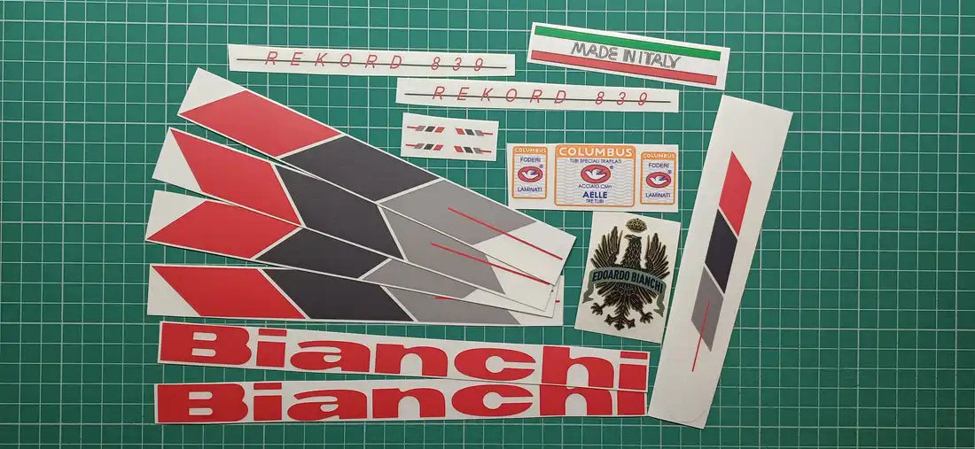 1988 Bianchi Rekord 839 Frame Decal Set
