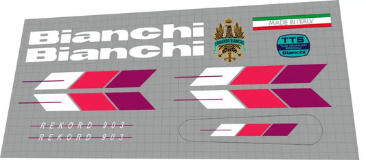 1988 Bianchi Rekord 903 Frame Decal Set