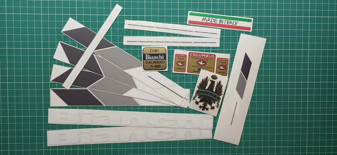 1988 Bianchi Rekord 905 White Frame Decal Set