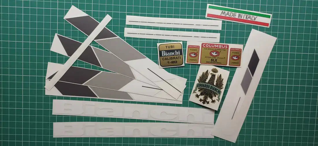 1988 Bianchi Rekord 940 White Frame Decal Set