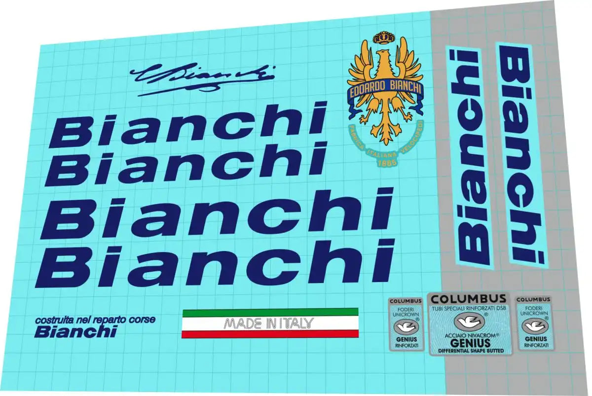 1993 Bianchi Genius Reparto Corse Frame Decal Set