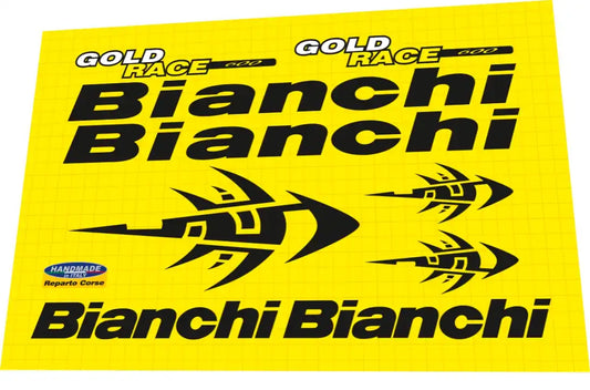 Bianchi Gold Race 600 Frame Decal Set - 2001