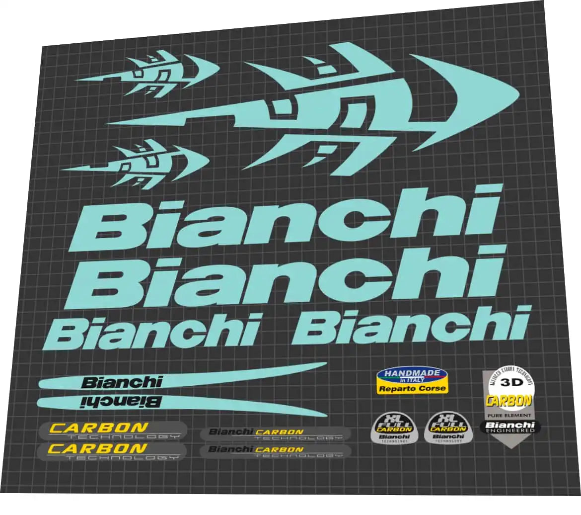 2004 Bianchi XL Carbon Reparto Corse Frame Decal Set