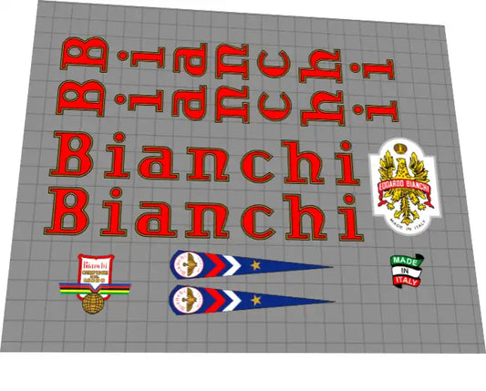Bianchi Classic Frame Decal Set