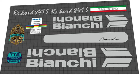 Bianchi Rekord 841 S Frame Decal Set