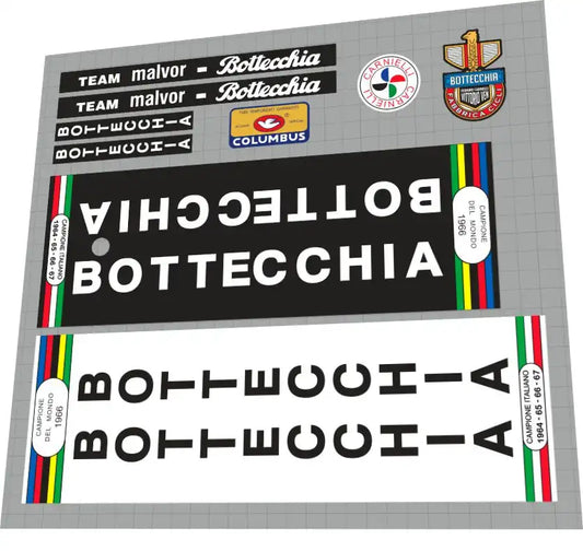 1987 Bottecchia Team Malvor Frame Decal Set
