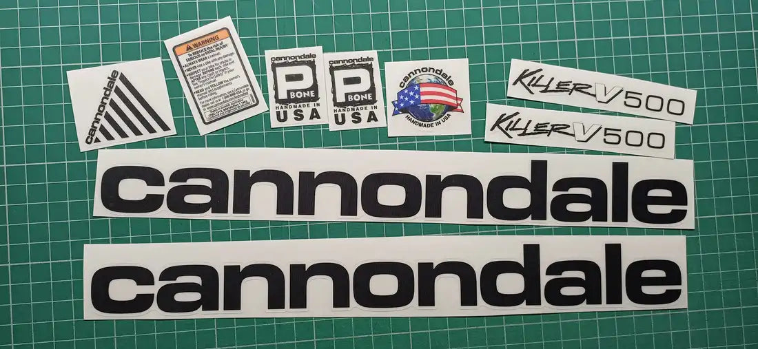 1994 Cannondale Killer V 500 Frame Decal Set