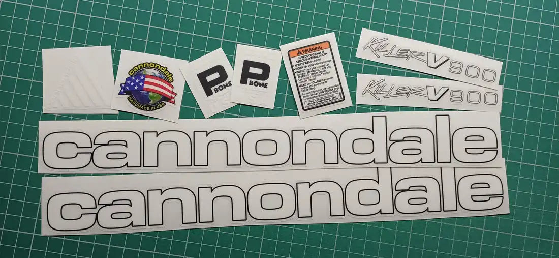 1994 Cannondale Killer V 900 Frame Decal Set