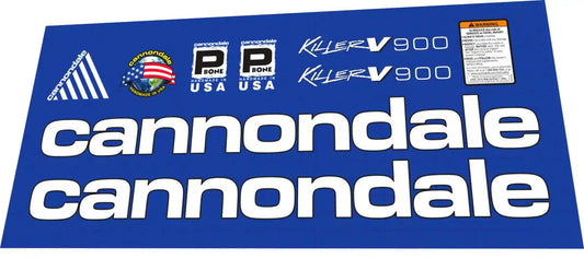 1994 Cannondale Killer V 900 Frame Decal Set