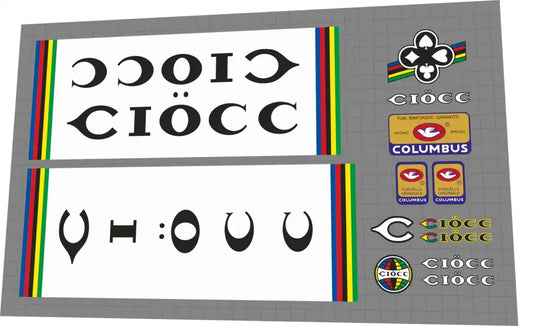 Ciöcc White Frame Decal Set - 1983