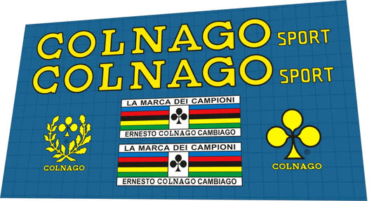 Colnago Sport Frame Decal Set - 1970