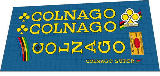 1974-75 Colnago Super Frame Decal Set