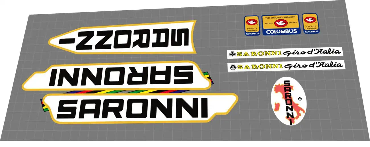 1980 Colnago Saronni Frame Decal Set