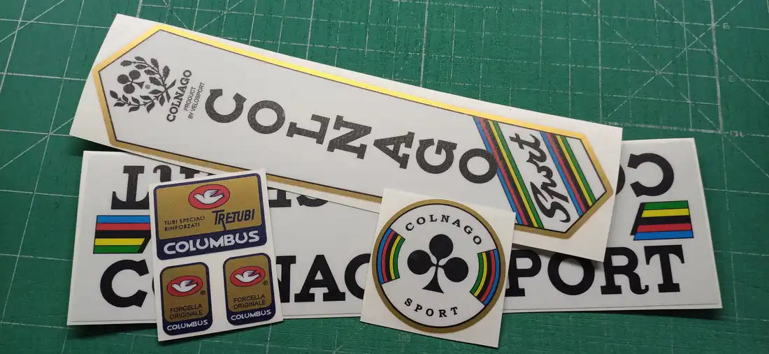 1980s Colnago Sport Frame Decal Set