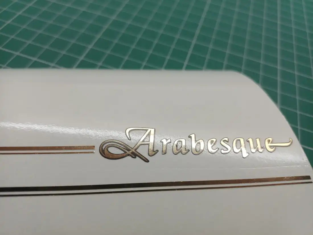 1983 Colnago Arabesque Mirror Gold Black Contour Frame Decal Set