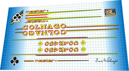 Colnago Master Sarroni Del Tongo Frame Decal Set - 1984