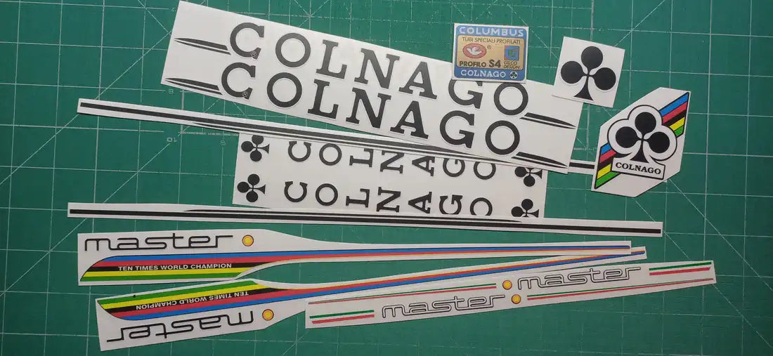 1985 Colnago Master Saronni Retinato Frame Decal Set