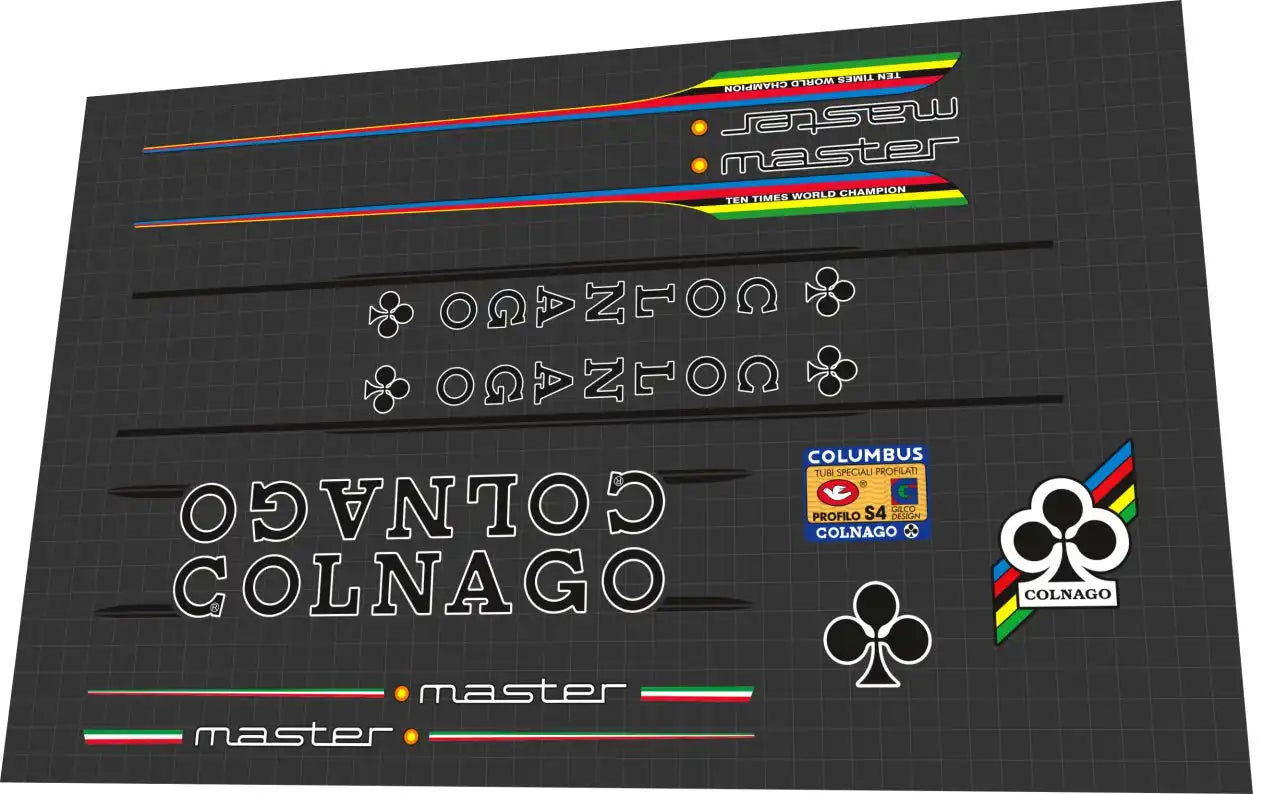 1985 Colnago Master Saronni Retinato Frame Decal Set