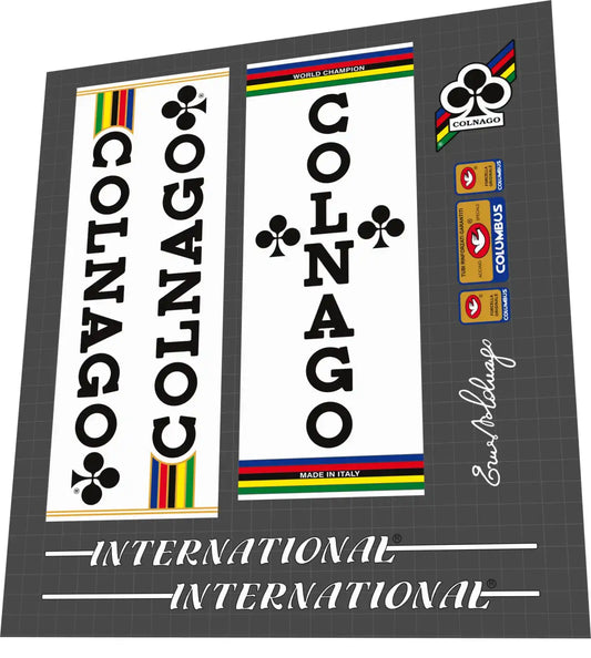 1986 Colnago International Frame Decal Set
