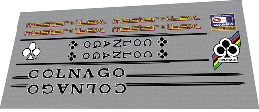 1987 Colnago Master Ibex MTB Black Frame Decal Set