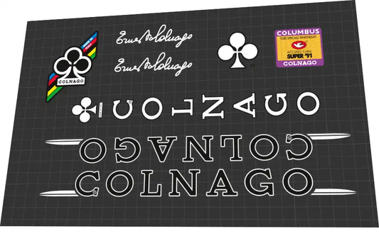 1991 Colnago Super Frame Decal Set