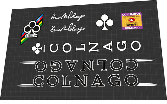1991 Colnago Super Frame Decal Set