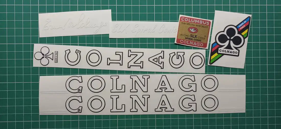 1993 Colnago SLX Spiral Conic Frame Decal Set