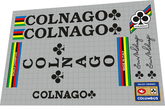 Colnago Black Frame Decal Set