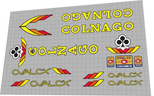 Colnago Oval CX Frame Decal Set